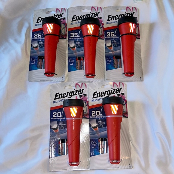 Energizer LED Weather Ready 35h/20 h run time reflective panel lot of 5 - Picture 2 of 11